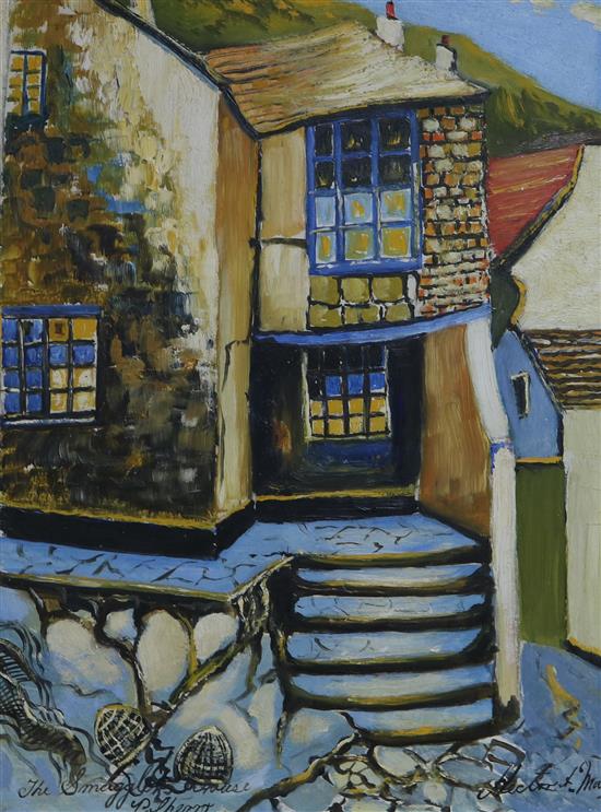 Hector Mace The Smugglers House, Polperro 15.5 x 11.5in.
